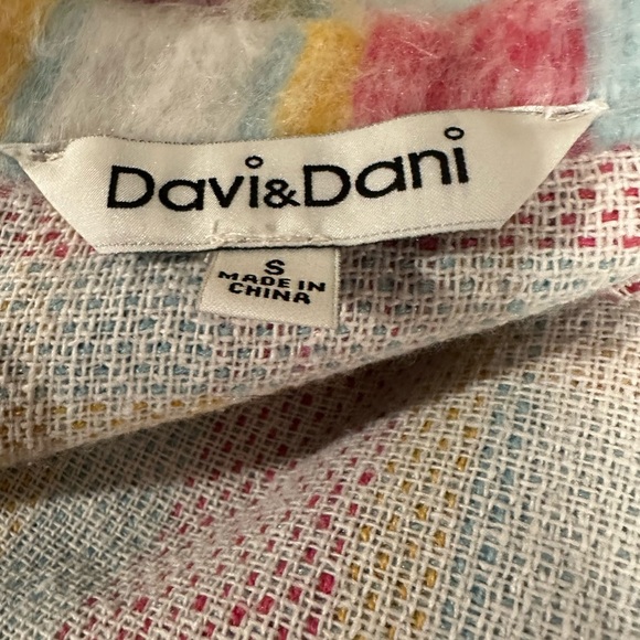 Davi & Dani Women’s‎ Oversized Plaid Shacket Jacket S Blue Pink Fuzzy Soft - Picture 8 of 11